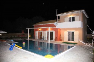 Villa Niriides outside night